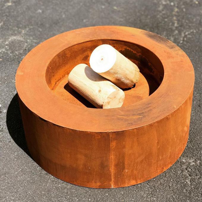 Διακριτικό σκουριασμένο μέταλλο Corten 2mm κοίλωμα πυρκαγιάς χάλυβα Corten θερμαστρών πάχους για το υπαίθριο κύπελλο κοιλωμάτων πυρκαγιάς