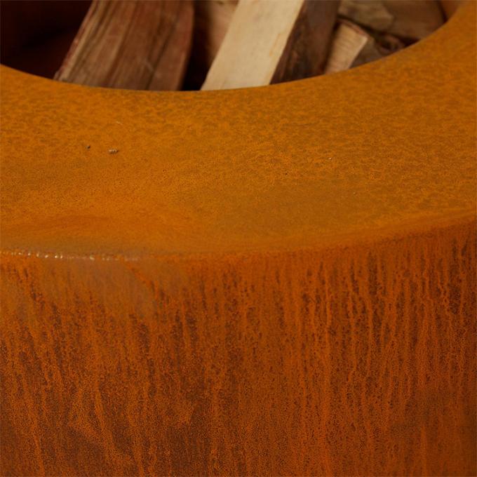 Διακριτικό σκουριασμένο μέταλλο Corten 2mm κοίλωμα πυρκαγιάς χάλυβα Corten θερμαστρών πάχους για το υπαίθριο κύπελλο κοιλωμάτων πυρκαγιάς